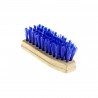 Brosse pour sabots Horze base bois - Bleu