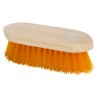 Imperial Riding Dandy brosse nylon dure avec dos bois verni - Néon orange