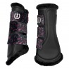 Guêtres de dressage Imperial Riding Flower Power - Fleur noir