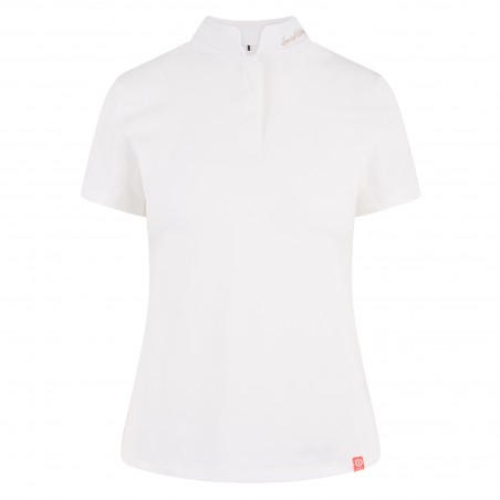 Polo de concours Imperial Riding Number One Blanc
