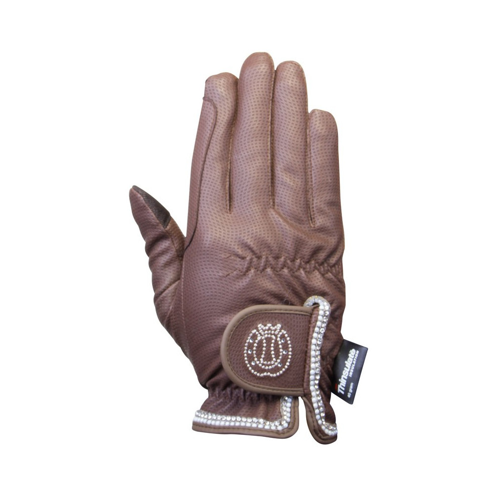 Gants D'équitation/presentation Rhin Cuir Blanc Doré Femme - Occasion, Marque Rhinegold