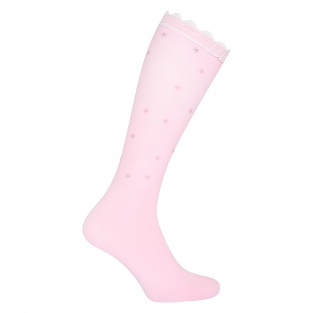 Chaussettes Imperial Riding Star Lace Poudre rose