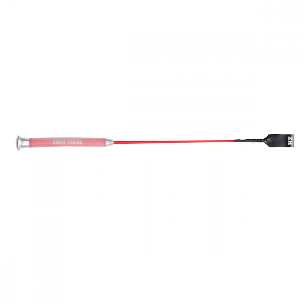 Lot De 2 Cravaches équitation – Cœur Et Macaron En Cuir PU, Noir/rouge, 32 Cm Et 52 Cm