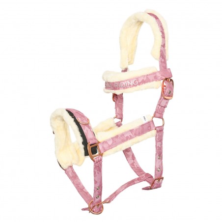 Cavesson Imperial Riding Ambient Hide & Ride Rose chic