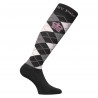 Chaussettes Argyle HV Polo - Noir / gris argent mélangé / rose