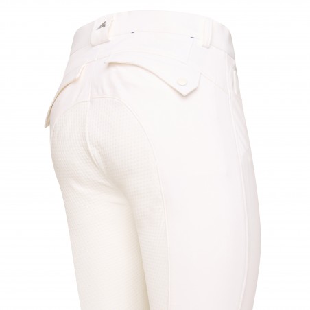 Pantalon d'équitation Euro-Star Acer FullGrip homme Blanc
