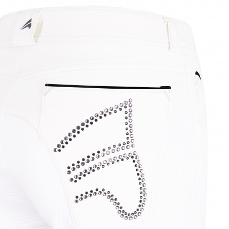 Pantalon d'équitation Euro-Star Indigo Diamond FullGrip Euro-Star sential Blanc