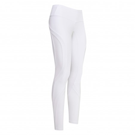 Collants d'equitation Euro-Star Flying Fundamental FullGri Blanc