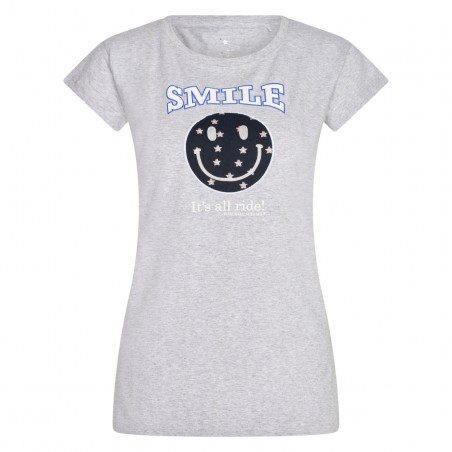 T-shirt Imperial Riding Smiley Stars Bruyère grise