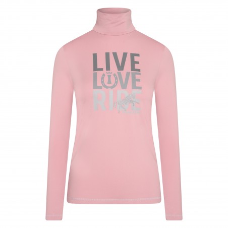 Col roulé Imperial Riding Live love ride Rose chic