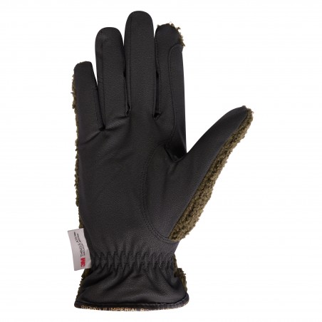 Gants Imperial Riding Furry Star Olive sombre