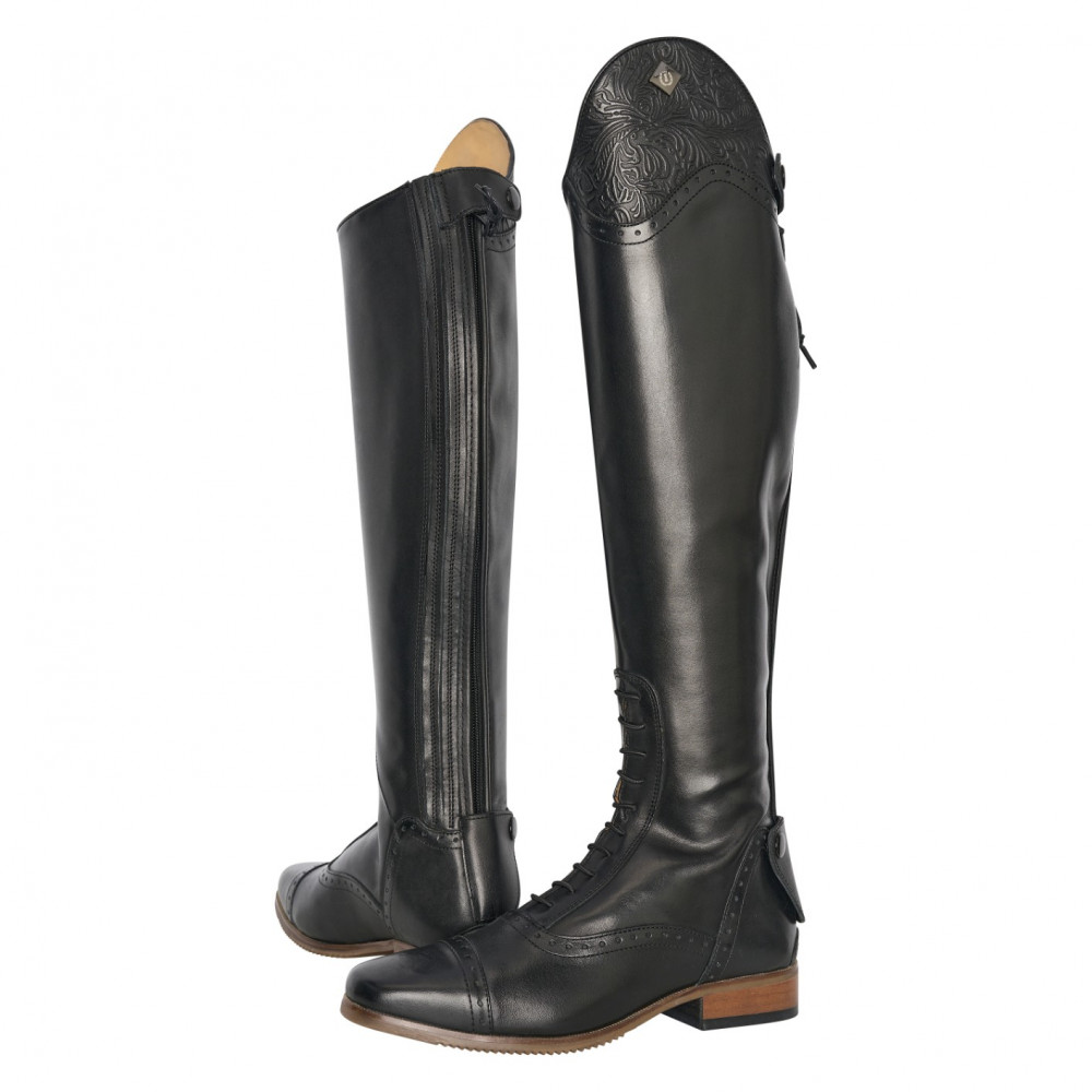 Bottes D'Équitation Imperméables Femme Horze Waterford – Cuir Élégant, Confort Quotidien, Semelle Antidérapante, Style Campagne Chic