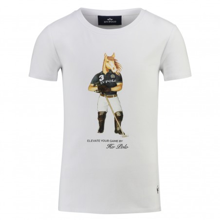 T-shirt HV Polo Favouritas Horse kids Blanc