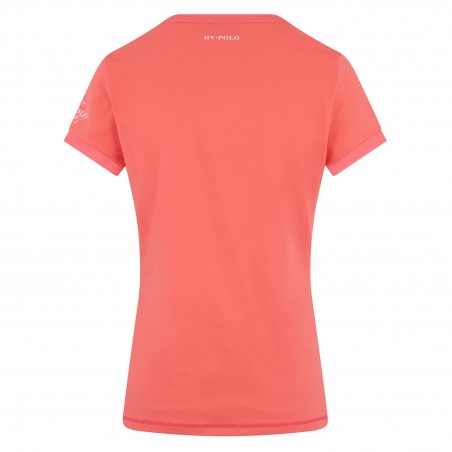 T-shirt Favouritas Tech manche courte HV Polo Bright coral