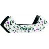 Stickers Flex-On pour étriers Safe-On ou Junior - Blanc / vert mat