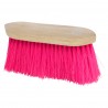 Imperial Riding Dandy brosse nylon longue dure avec dos bois v - Rose néon
