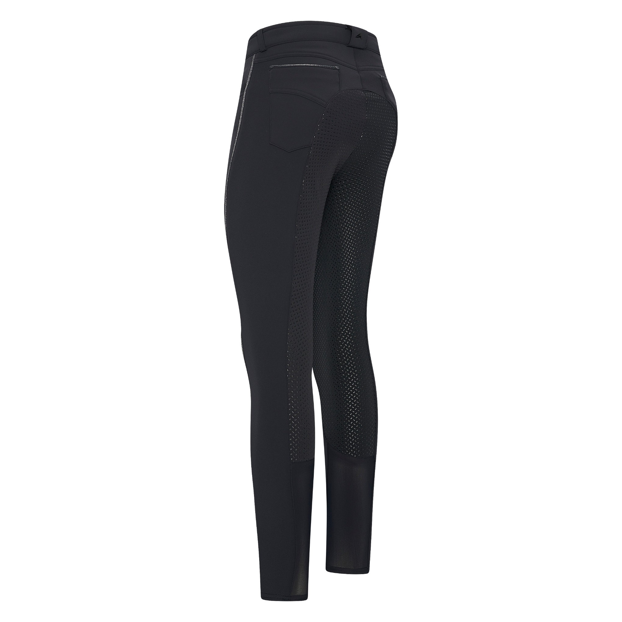 Pantalon d'équitation Euro-Star Indigo Diam. Softshell FullGrip Noir