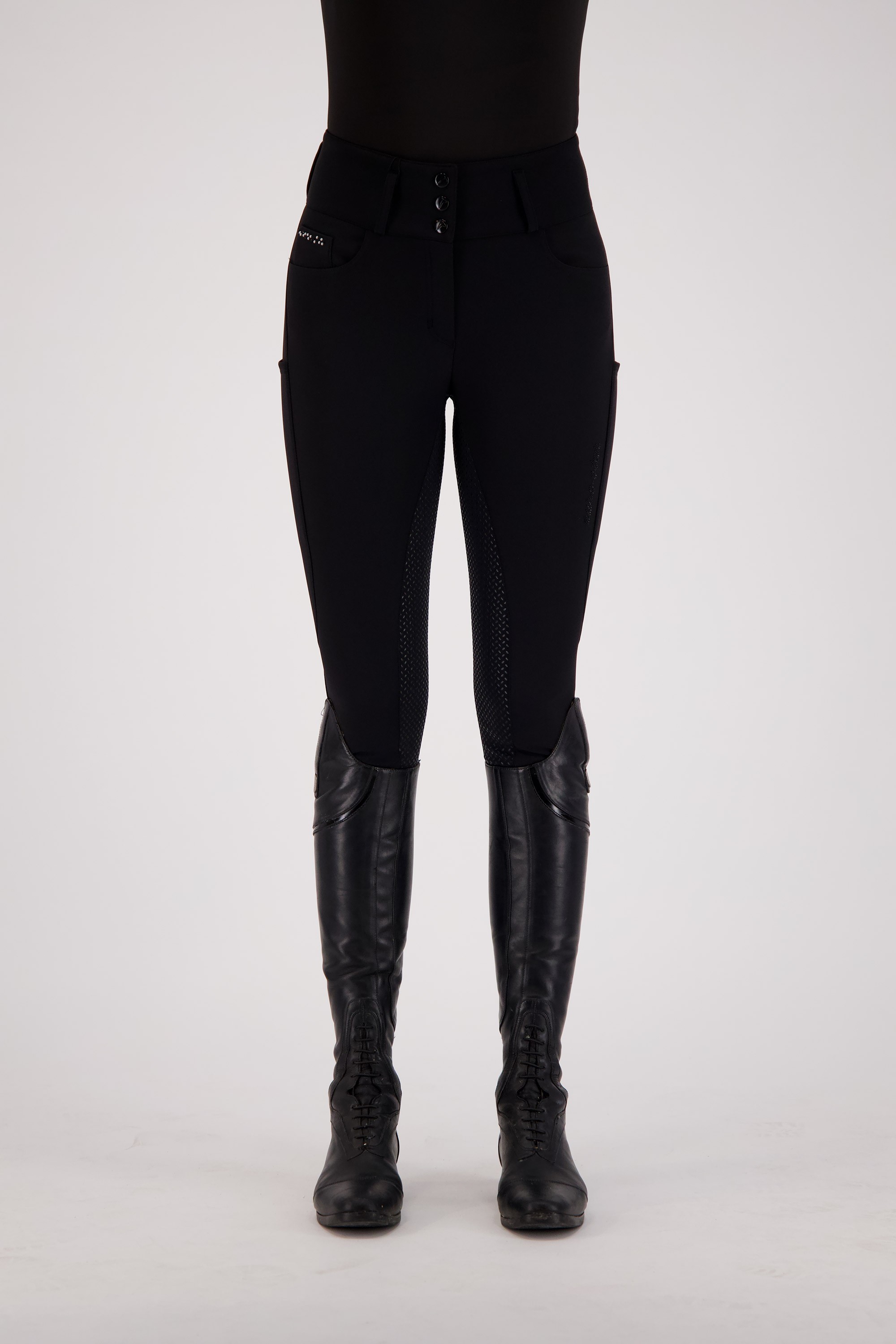 Pantalon d'équitation Euro-Star Amare FullGrip Noir