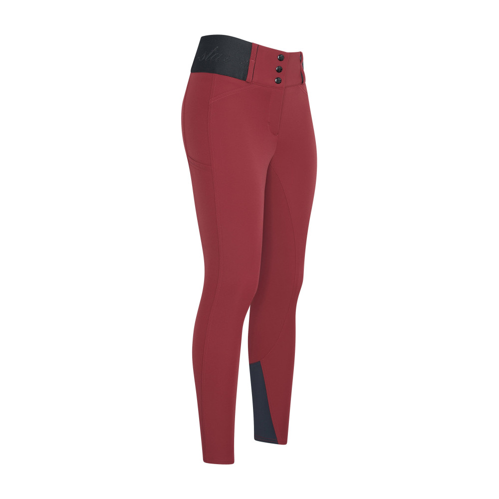 Pantalon équitation Femme Miller – Taille Haute, Rouge Stretch, Coton/lycra – Taille 28