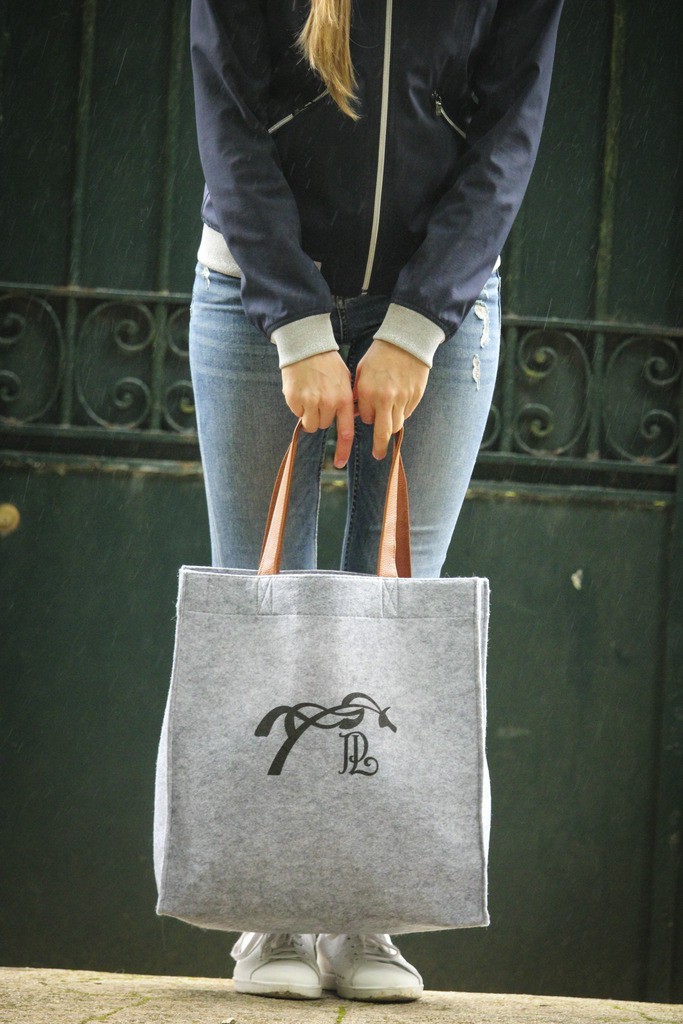 Sac Pénélope Feutre Bleu marine