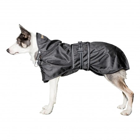 Manteau imperméable doublé pour chien Back on Track Noir