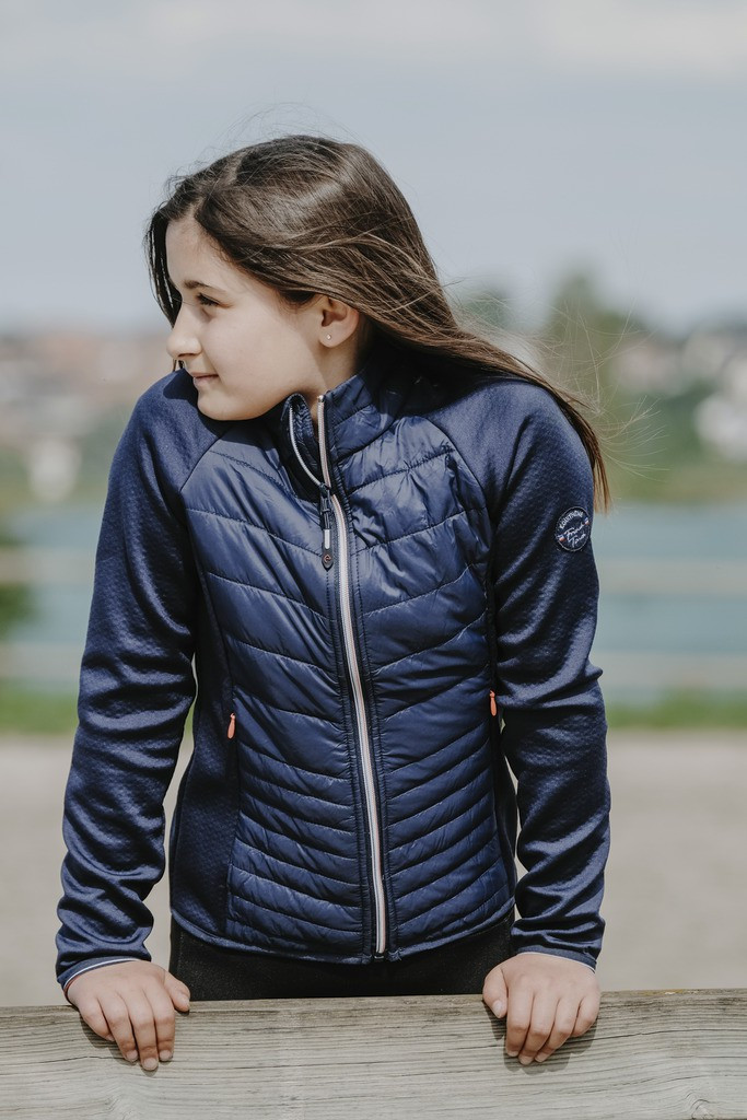 Veste hybride Equithème Olivia enfant Bleu marine