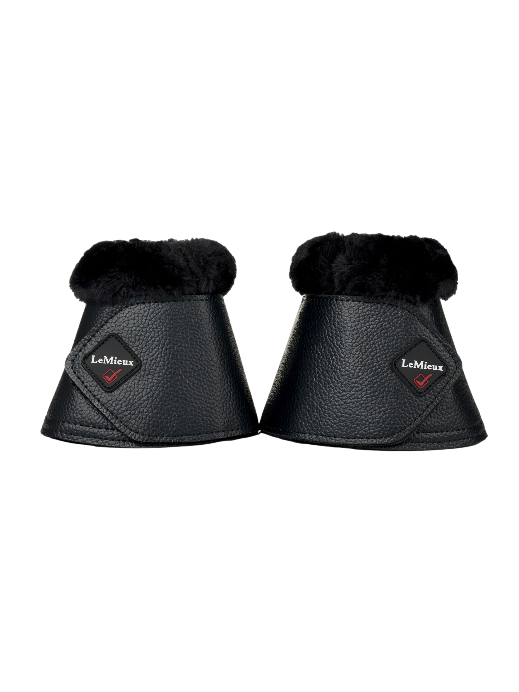 Cloches LeMieux Mouton et Simili-Cuir Noir Cloches LeMieux Mouton et Simili-Cuir Noir