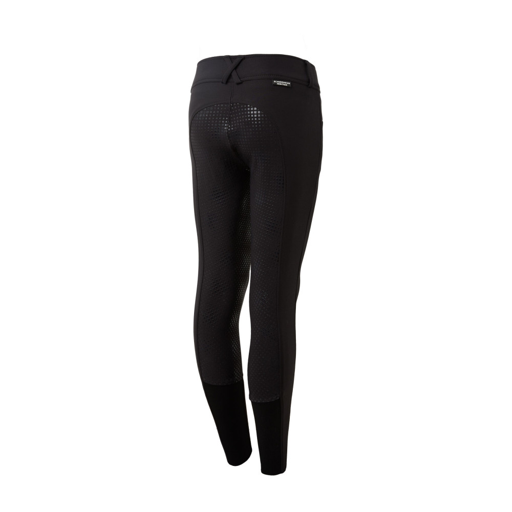 Pantalon équitation à fond intégral avec silicone fille Horze Grand