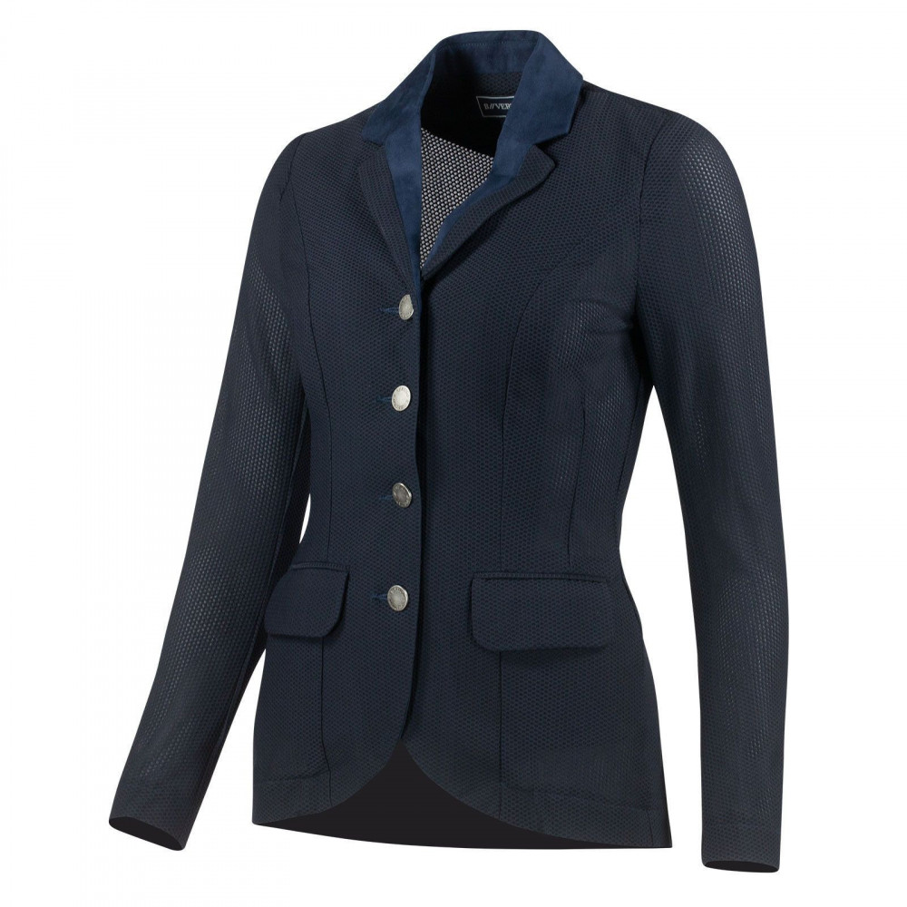 Veste de tailleur blanche ajustée maille Milano Femme