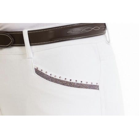Pantalon Equithème Kim coton organique Blanc