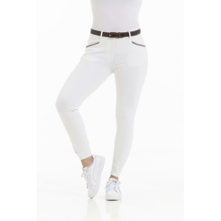 Pantalon Equithème Kim coton organique Blanc