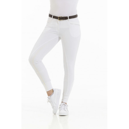 Pantalon Equithème Kendal fond silicone Blanc