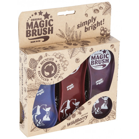 Kit de 3 brosses Magic Brush Wildberry Recycled Magic Brush