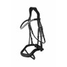 Bridon anatomique Horze Highbury frontal strass - Noir
