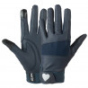 Gants Horze imprimé cœur scintillant enfant - Bleu marine foncé