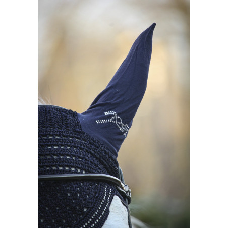 Bonnet pour chevaux New Strass Pénélope Bleu marine