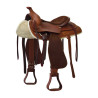 Selle Prime Lakota avec siège en daim - Marron
