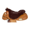 Couvre-siège western mouton Umbria Equitazione - Marron