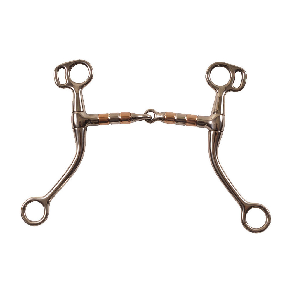 Mors De Cheval Western MADALO – Acier Inoxydable, Embout Cuivre, Correction SS, Ouverture 125 Mm, Joue 196 Mm
