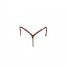 Collier de chasse western Lakota Silver Wire - Marron