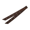 Sanglon nylon court Lakota Off-billet pour sangle western - Marron
