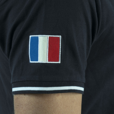 Polo homme France Collection Flags & Cup Bleu marine