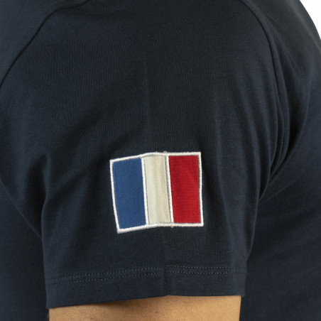 T-shirt homme France Collection Flags & Cup Bleu marine