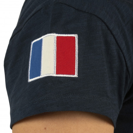 T-shirt femme France Collection Flags & Cup Bleu marine