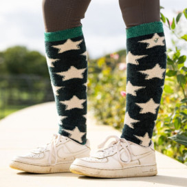 Chaussettes D’équitation Rhinegold Semelle Rembourrée – Longues, Antibactériennes, Confort Sous Bottes, Mixte