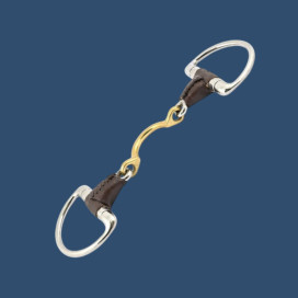 Mors en cuir double brisure