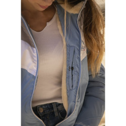 Blouson Pénélope Lecciblock Bleu artic Blouson Pénélope Lecciblock Bleu artic