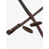 Arrêtoirs de rênes en caoutchouc LeMieux Marron