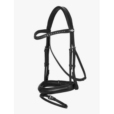 Bridon de dressage LeMieux Arika Noir / argent