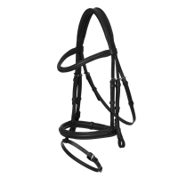 Bridon LeMieux Arika muserolle combinée Noir / argent